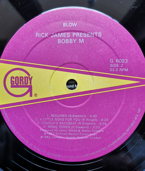 Rick James Presents Bobby Militello : Blow (LP, Album)