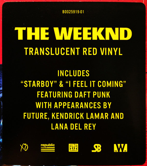 The Weeknd : Starboy (2xLP, Album, Red)