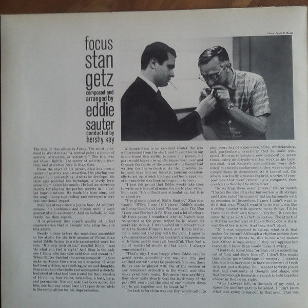 Stan Getz / Eddie Sauter : Focus (LP, Album, RE, Gat)