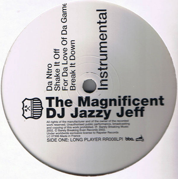 DJ Jazzy Jeff : The Magnificent LP Instrumental (2xLP)