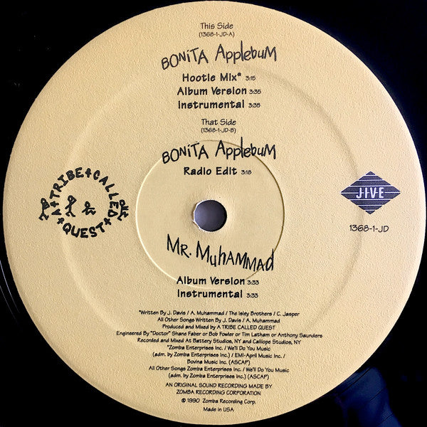 A Tribe Called Quest : Bonita Applebum Meets Mr. Muhammad (12")